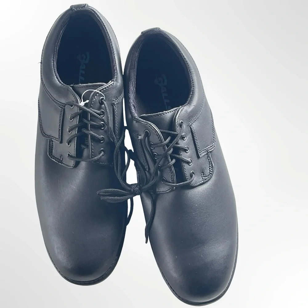 Galls Classic Black Lace-Up Leather Shoes in size 11